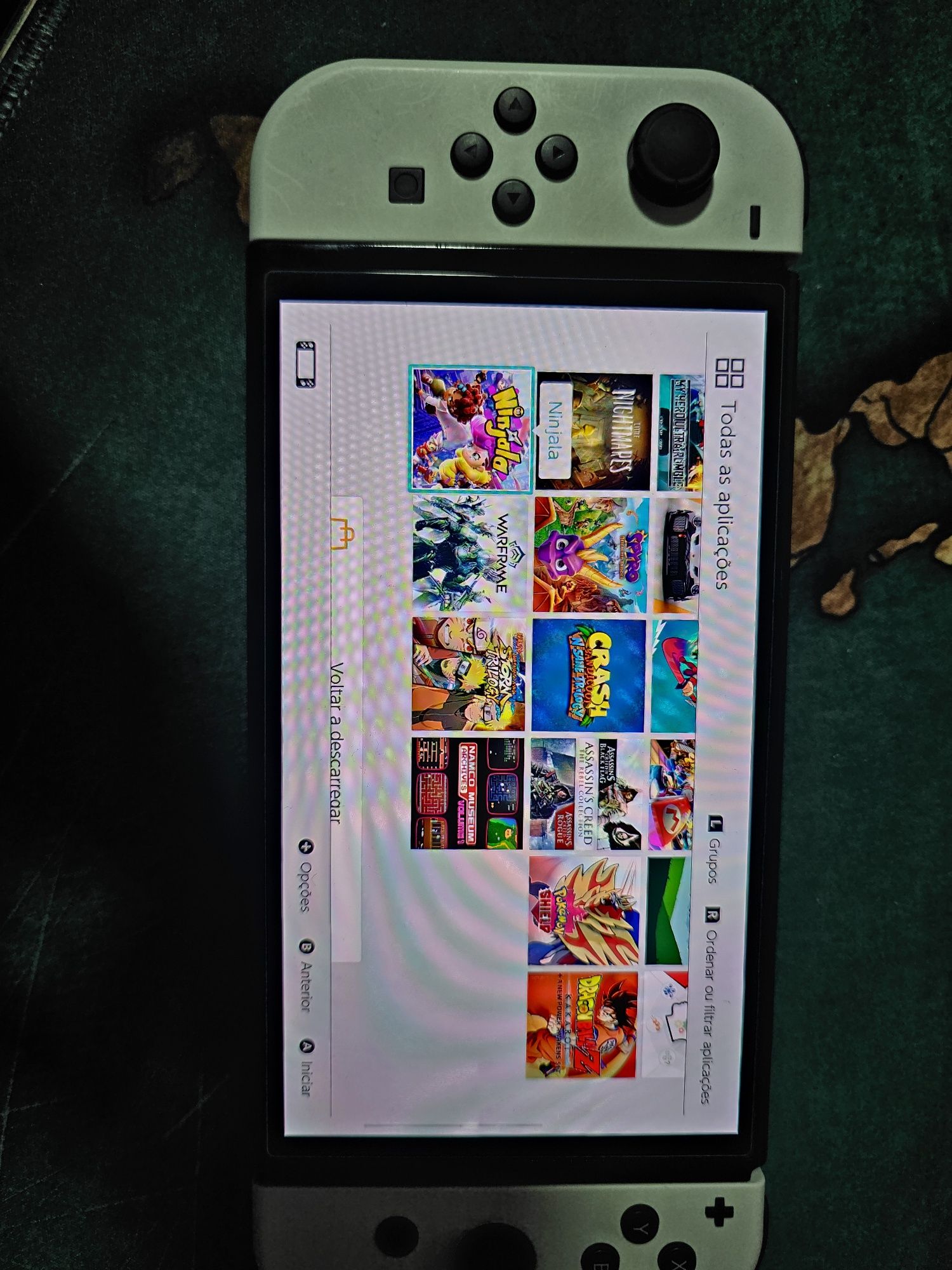 Switch Oled com jogos