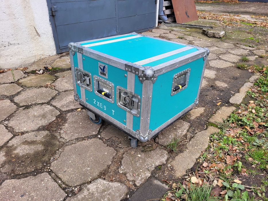 RACK 6U Shockmount  2x szyna (40cm / 50 do klapy) koła // FAKTURA 23%