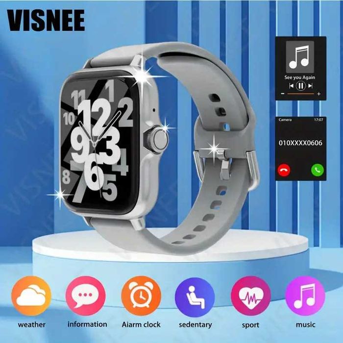 Smartwatch Desportivo compatível c/ Android e iPhone. Novo.