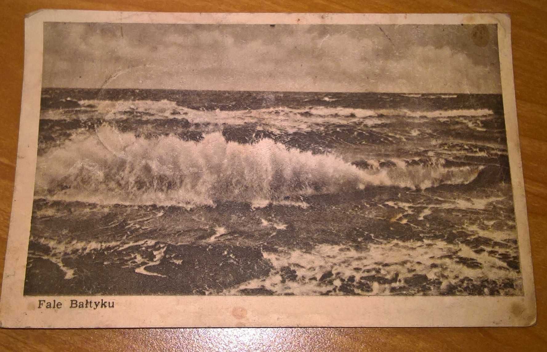 Pocztówka "Fale Bałtyku" z 1948 roku