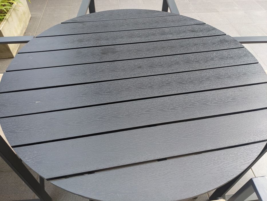 Stół 4 krzesła ogrodowe tarasowe reżyserskie składane zestaw ogrodowy