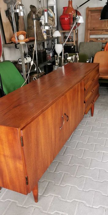 Szafka, komoda tekowa, Niemcy 50' Vintage