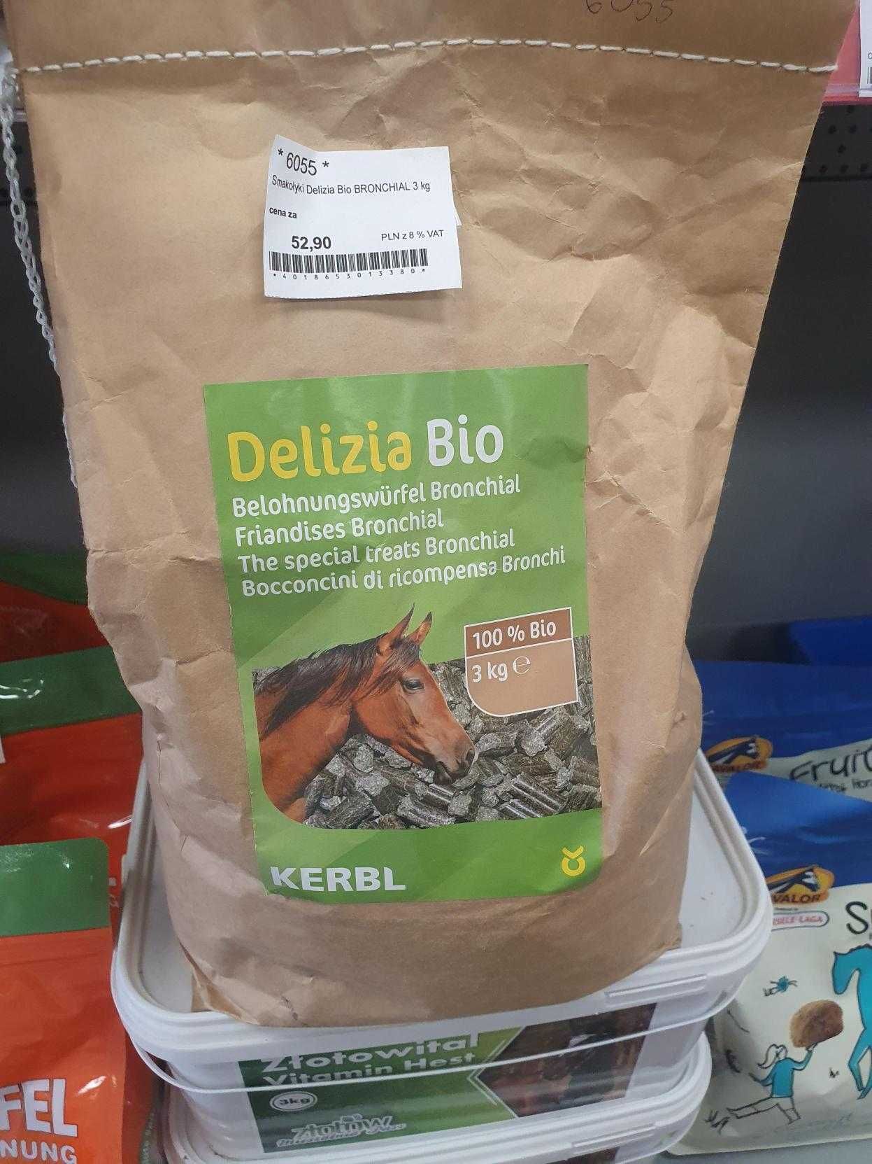 Biosmakołyk dla konia Delizia BIO Bronchal 3 kg