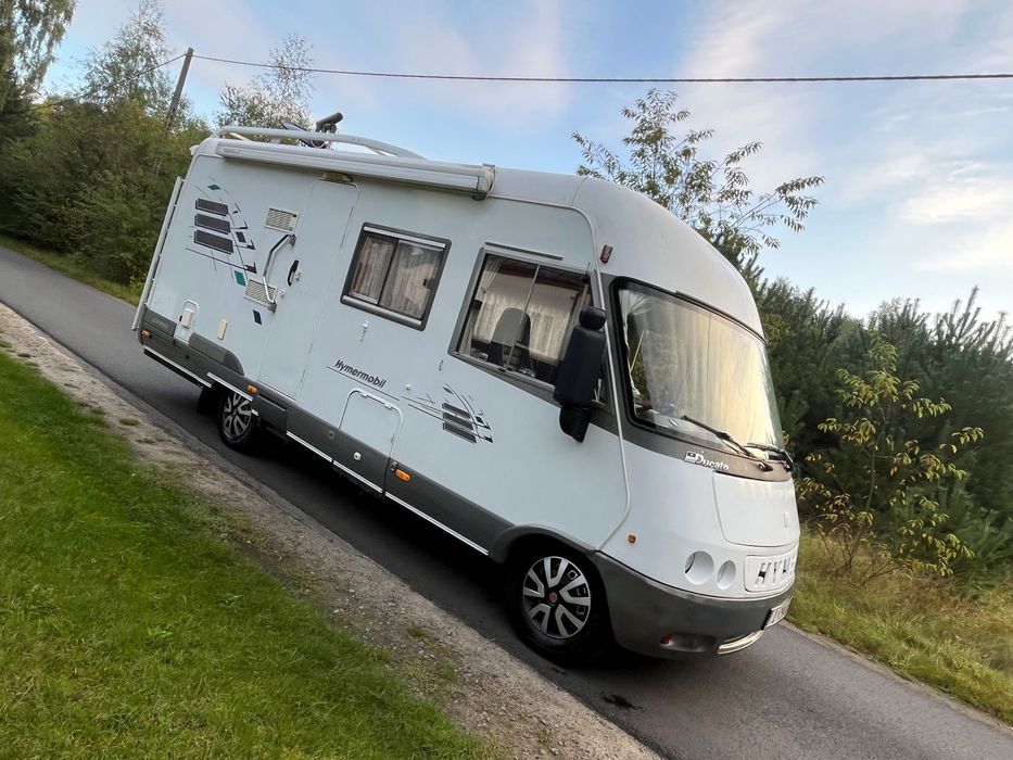 Fiat HYMER 5 Osobowy  Tempomat Solar Antena Prysznic Toaleta Zadbany Markiza
