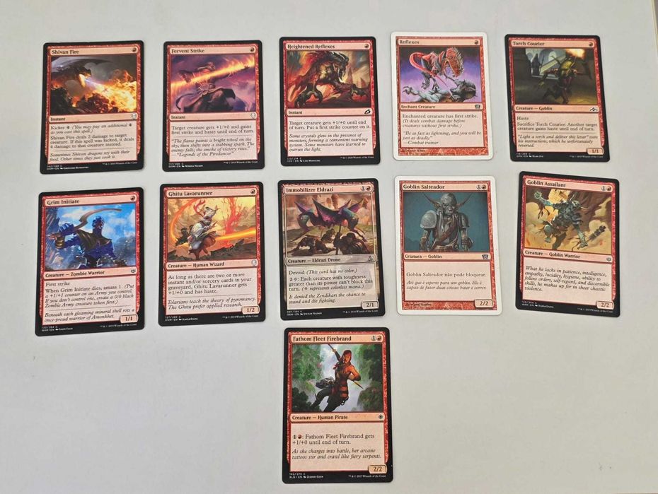 Cartas Magic - Vermelhas