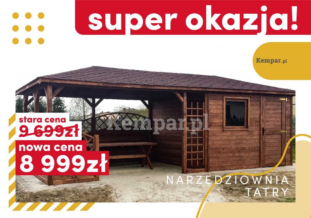 Altana Narzędziownia Altanka Drewniana Domek Tatry