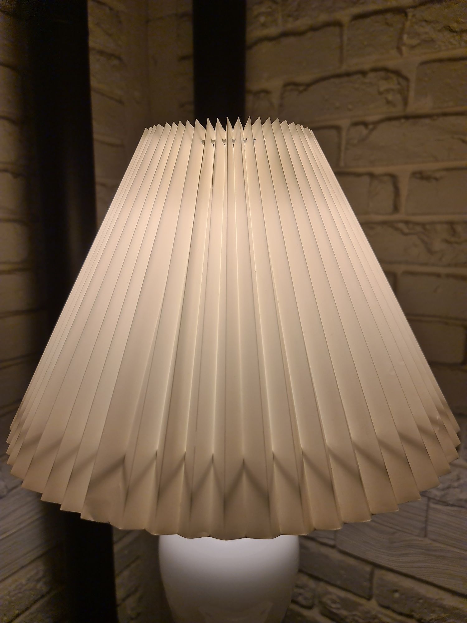 Duńska lampa vintage Holmegaard szkło opalowe