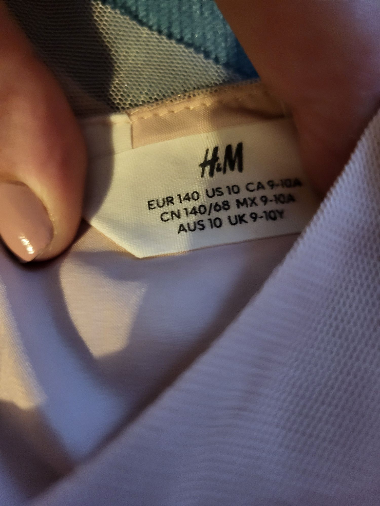 Elegancka sukienka tiulowa na swieta H&M rozm. 140