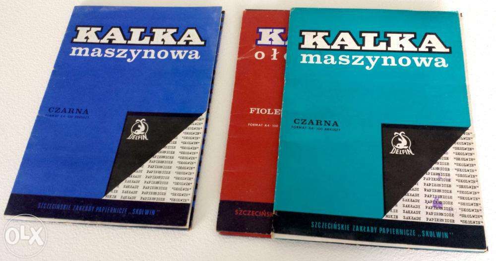 OKAZJA! Kalka maszynowa A4 5 arkuszy. Odbiór gratis Warszawa! KALKA