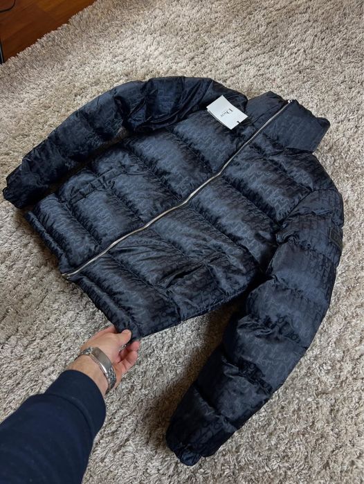 Пуховик Діор монограм