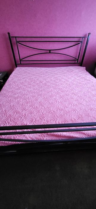 Łóżko metalowe rama kuta