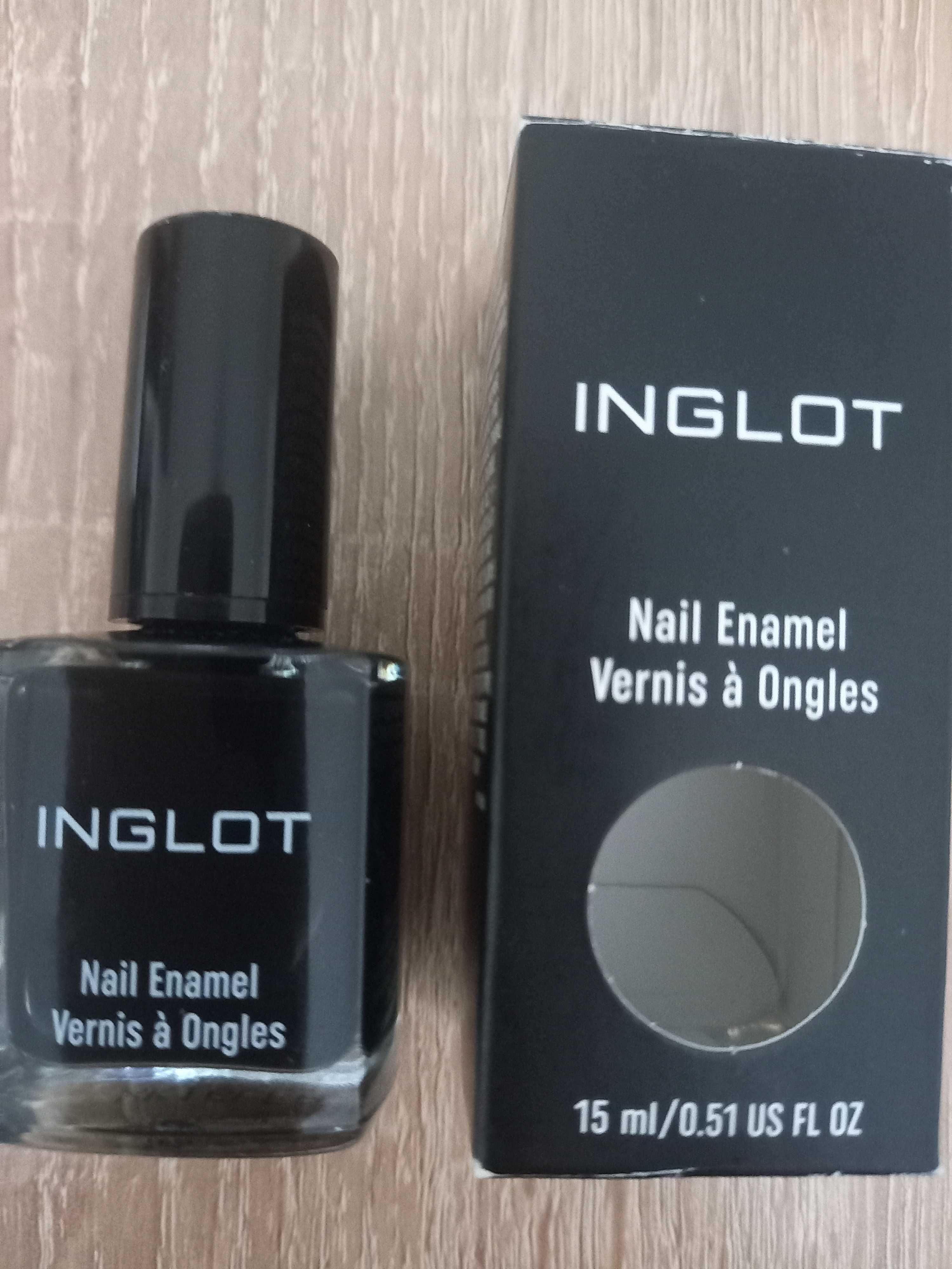 INGLOT 953 czarny lakier do paznokci black