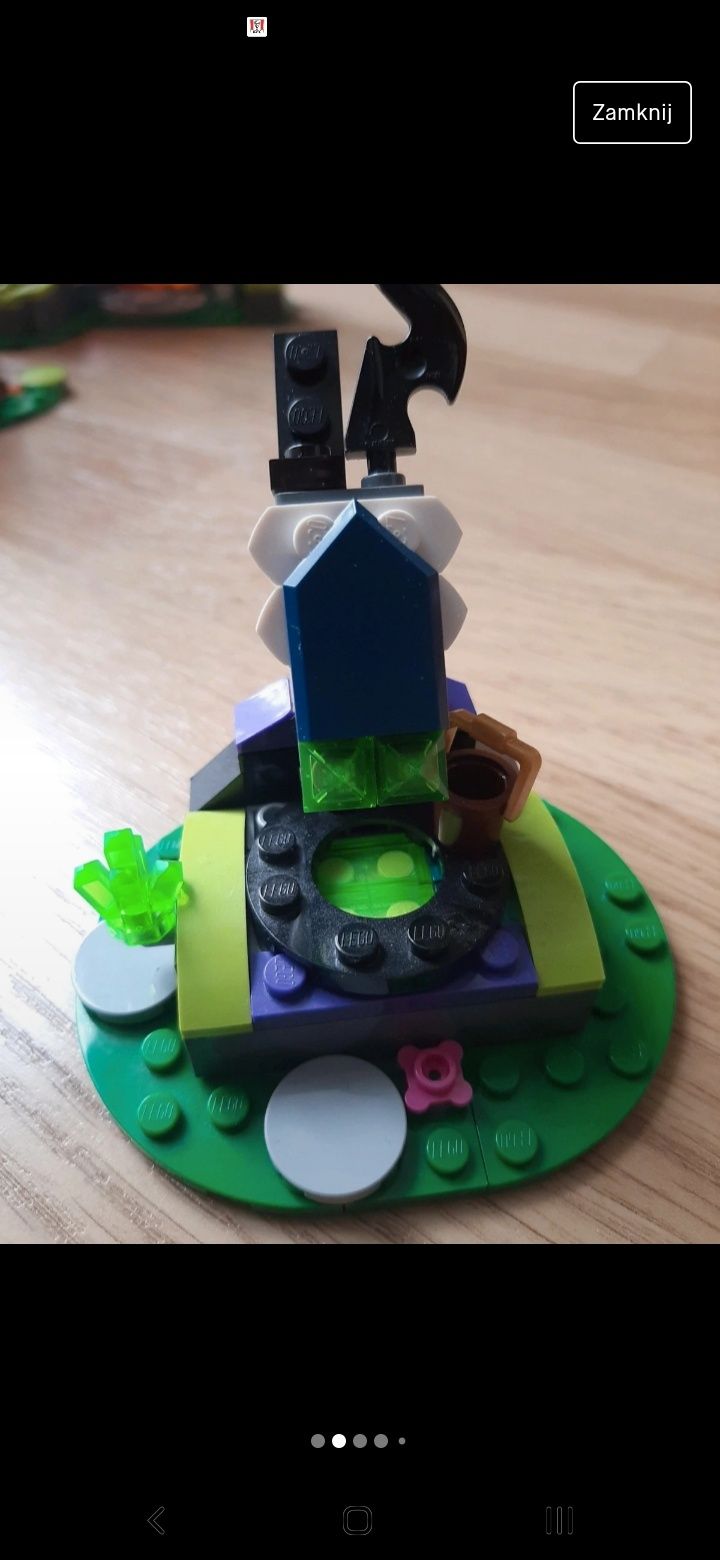 LEGO Elves 41175 kolekcjonerskie niekompletne Smok Ognia i Azari