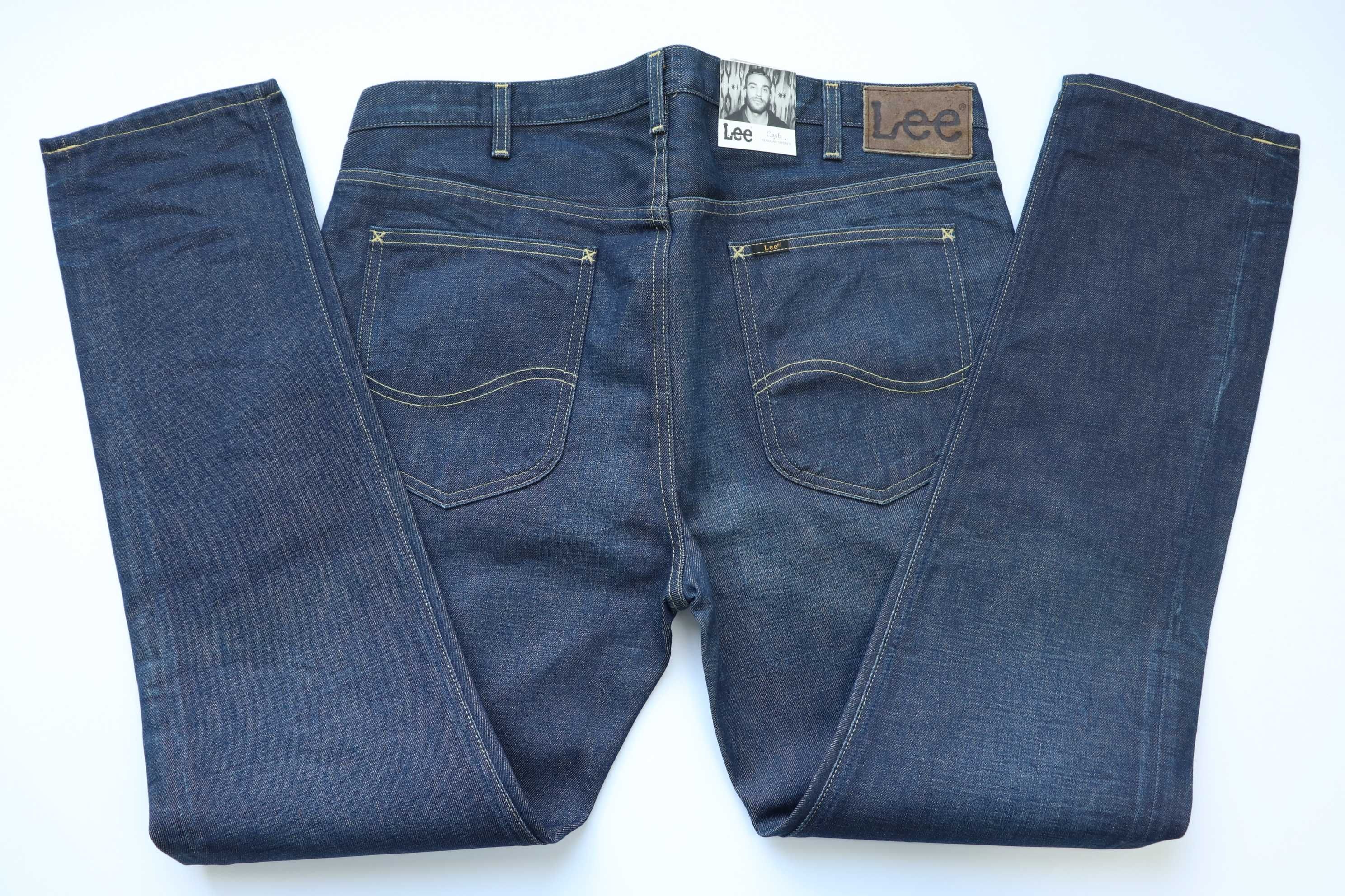 LEE CASH W36 L32 męskie spodnie jeansy regular tapered nowe