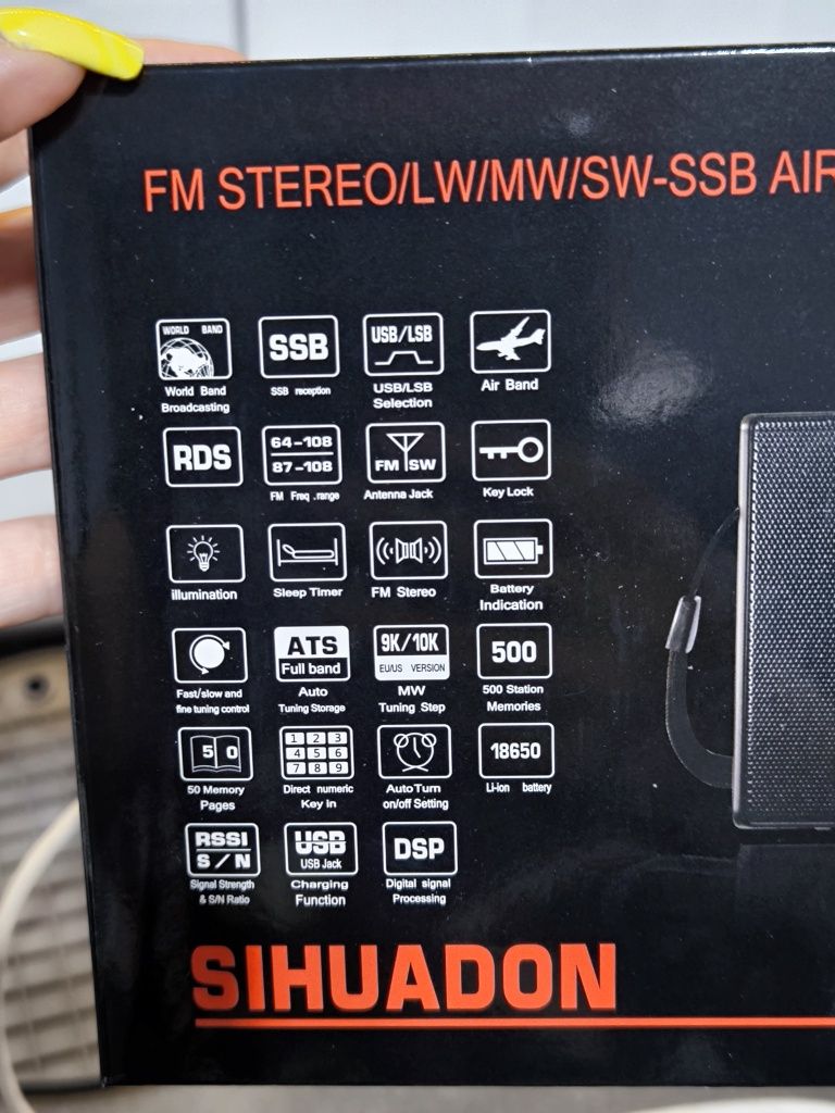 Radio stereo lw mw sw ssb D808