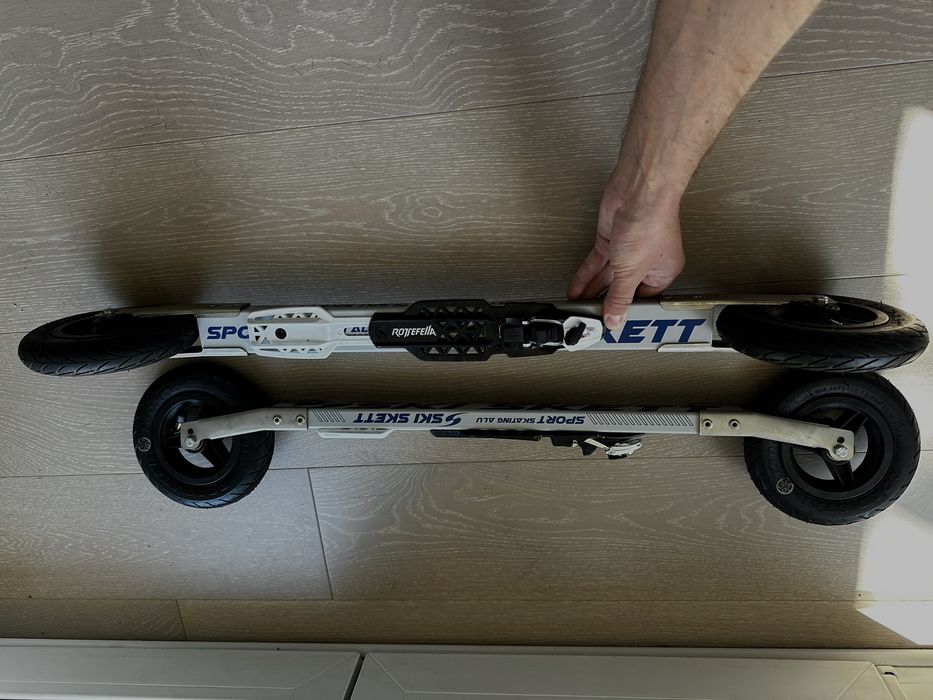 Nartorolki caly zest (wiazania,rekawice,nartorolki,kije,buty 41) nowe