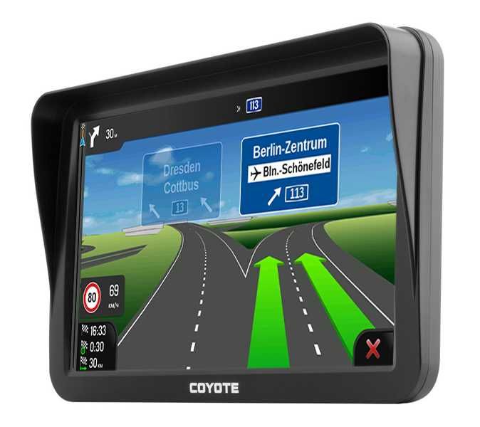 Gps навігатор для Android 9 дюймів Coyote 1050 Master PRO картки 2023