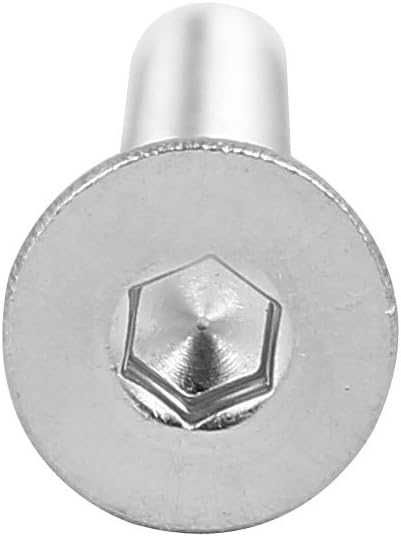 15szt sourcingmap® M6 x 100 mm 304 ze stali nierdzewnej śruby DIN7991