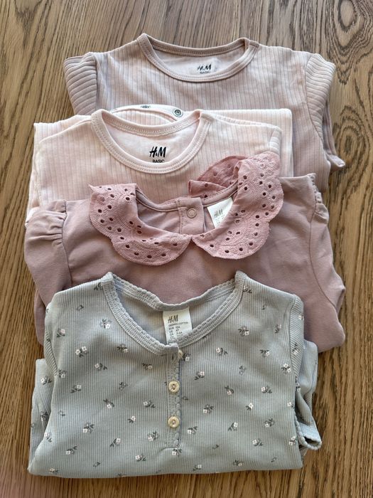 Body Hm rozmiar 104 organiczna bawelna 3-4 lata komplet paka