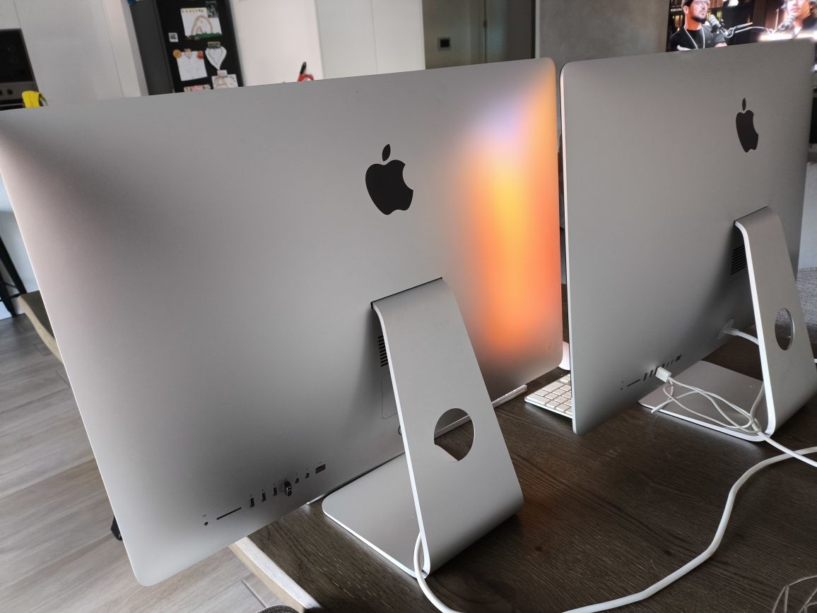 iMac 2017 5k Retina, iMac 2013 e MacBook Pro 2016 e 2012.