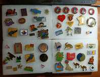 Pins de coleção de diversos temas