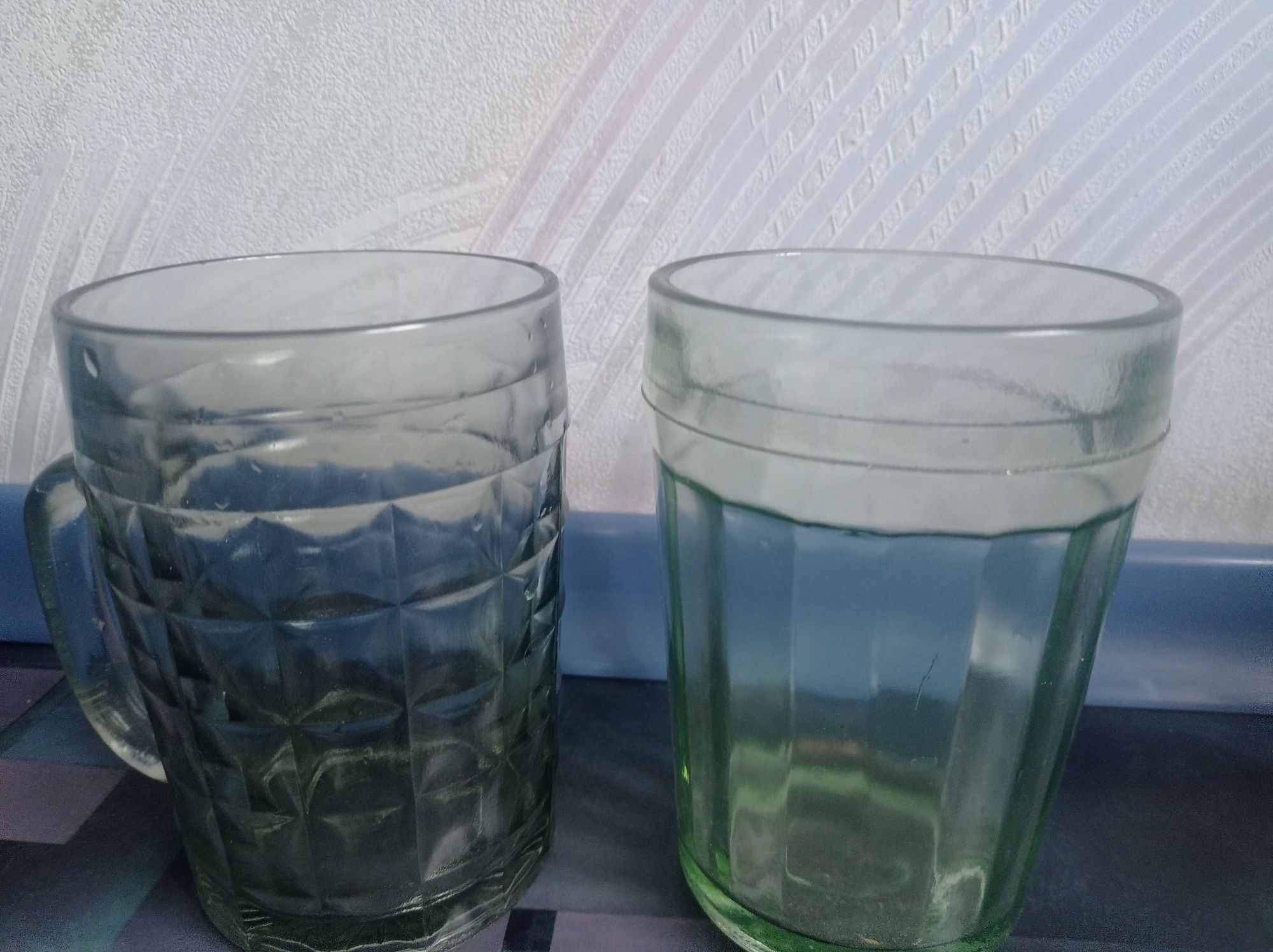 Пивные бокалы объем один литр. Произведены в СССР