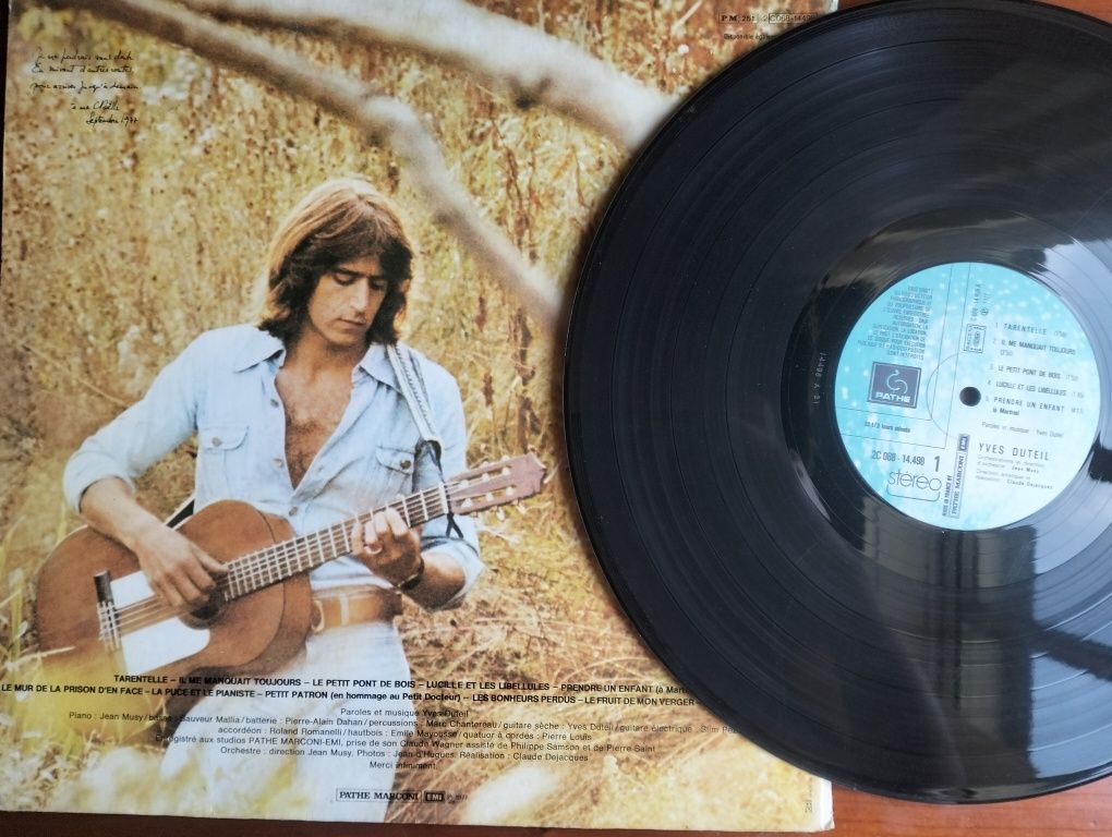 Disco de vinil LP Yves Duteil