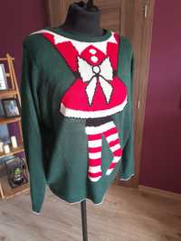 Sweterek swetr świąteczny 40 L