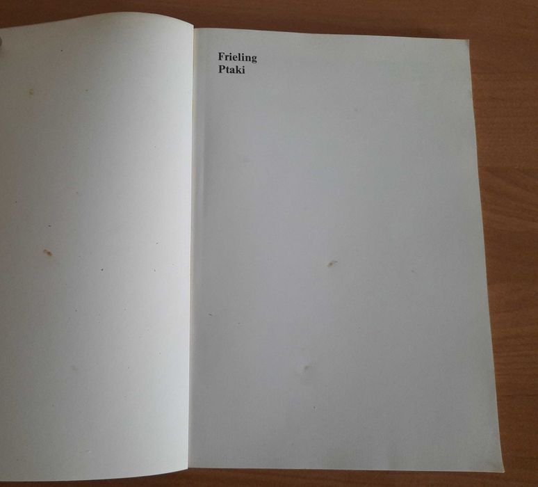 "Ptaki" H. Frieling , przewodnik atlas do rozpoznawania ptaków