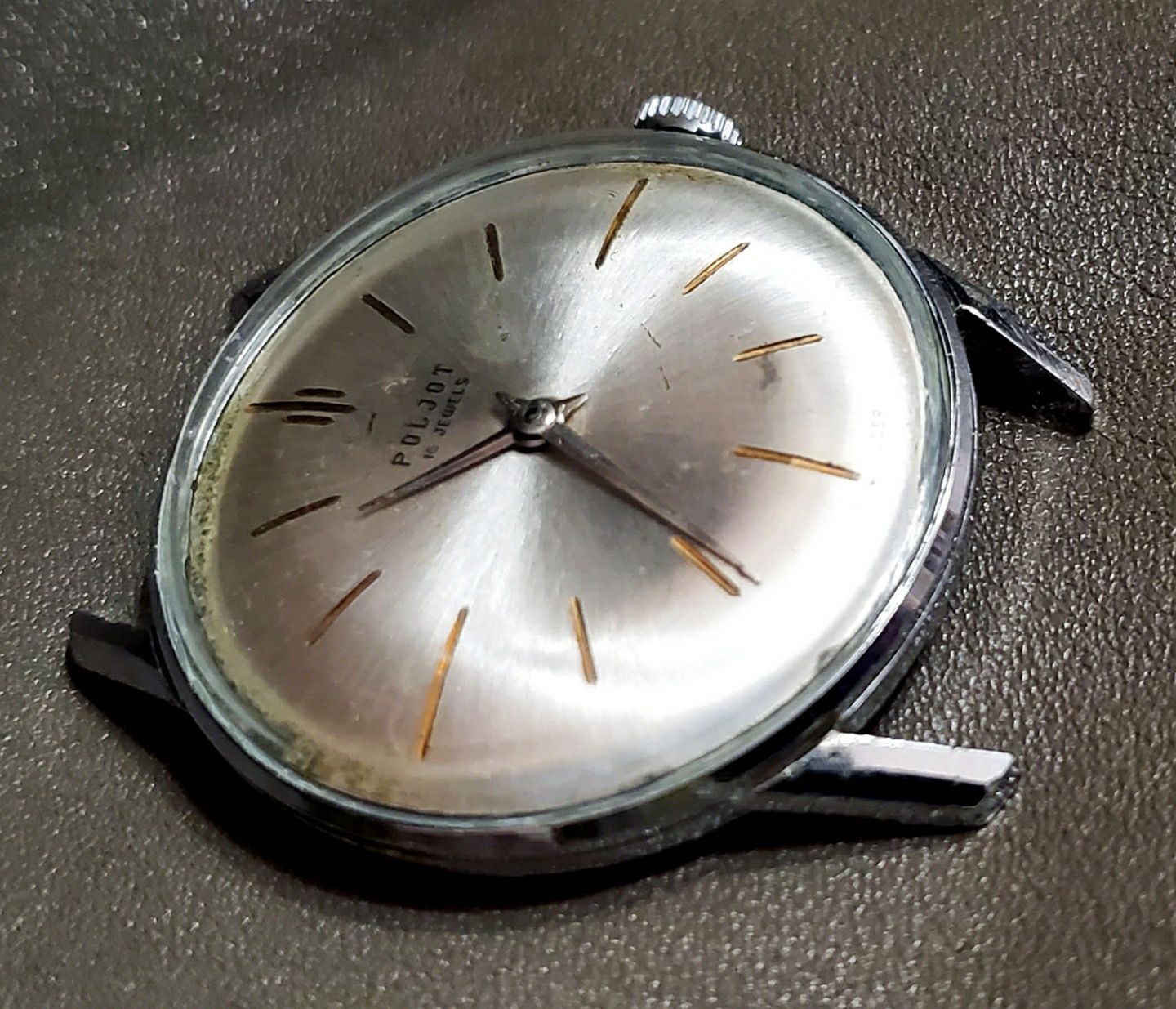 Часы "Полёт" с серебристым циферблатом 16 камней механизм 1МЧЗ ссср