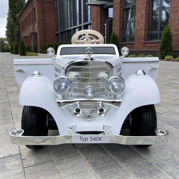 Mercedes Retro 4x4 Auto AKUMULATOR MOTOR Elektryczny Samochód 2 DZIECI