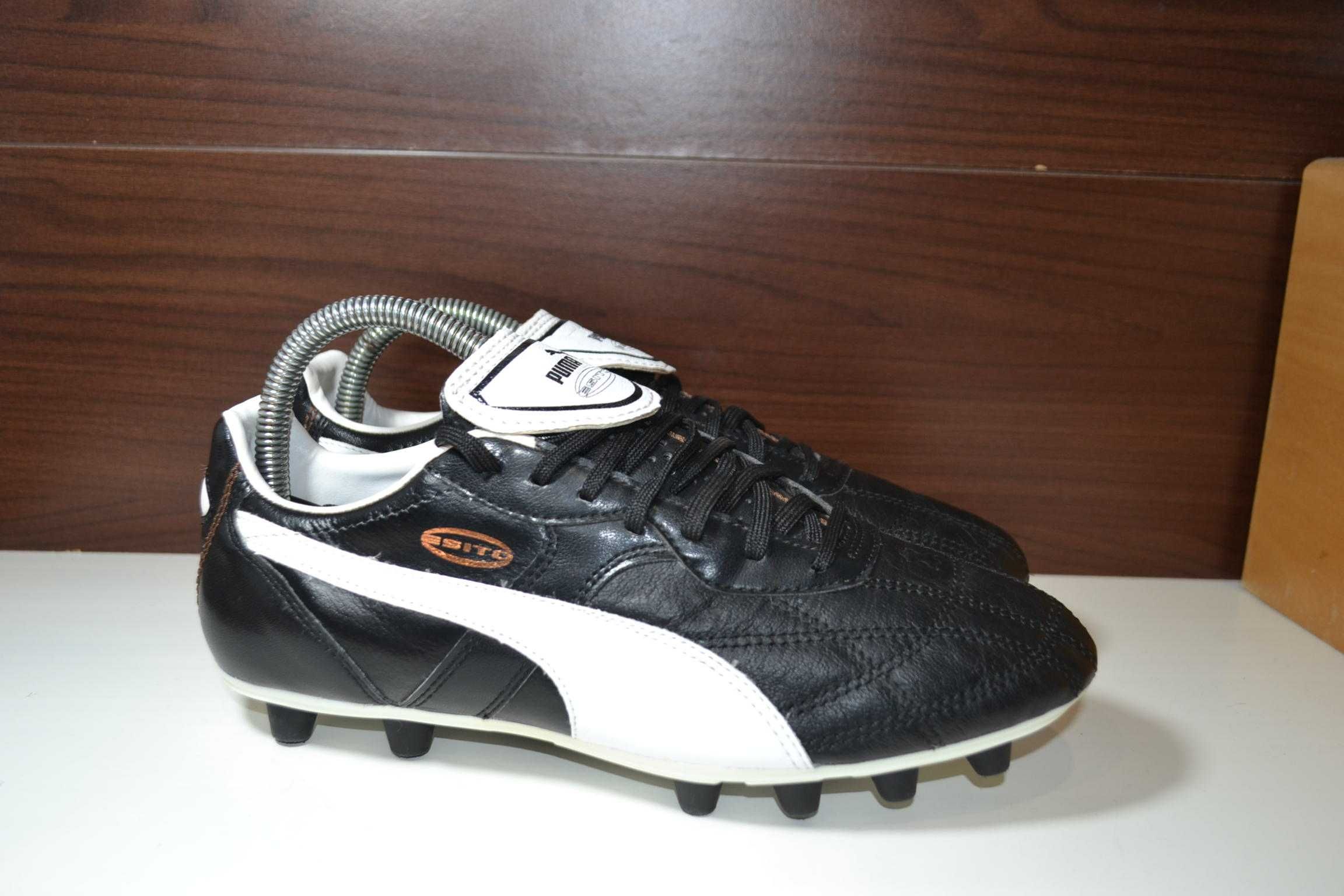 puma esito king 40.5р бутсы кожаные шиповки бампы