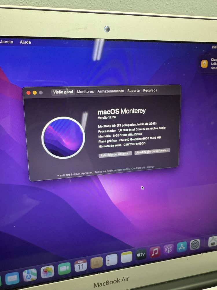 MacBook Air de 2015 como novo