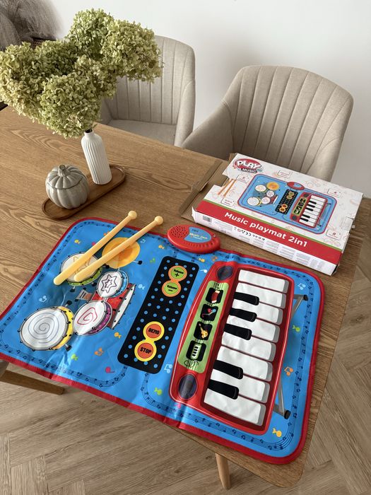 Mata muzyczna pianino bebenki