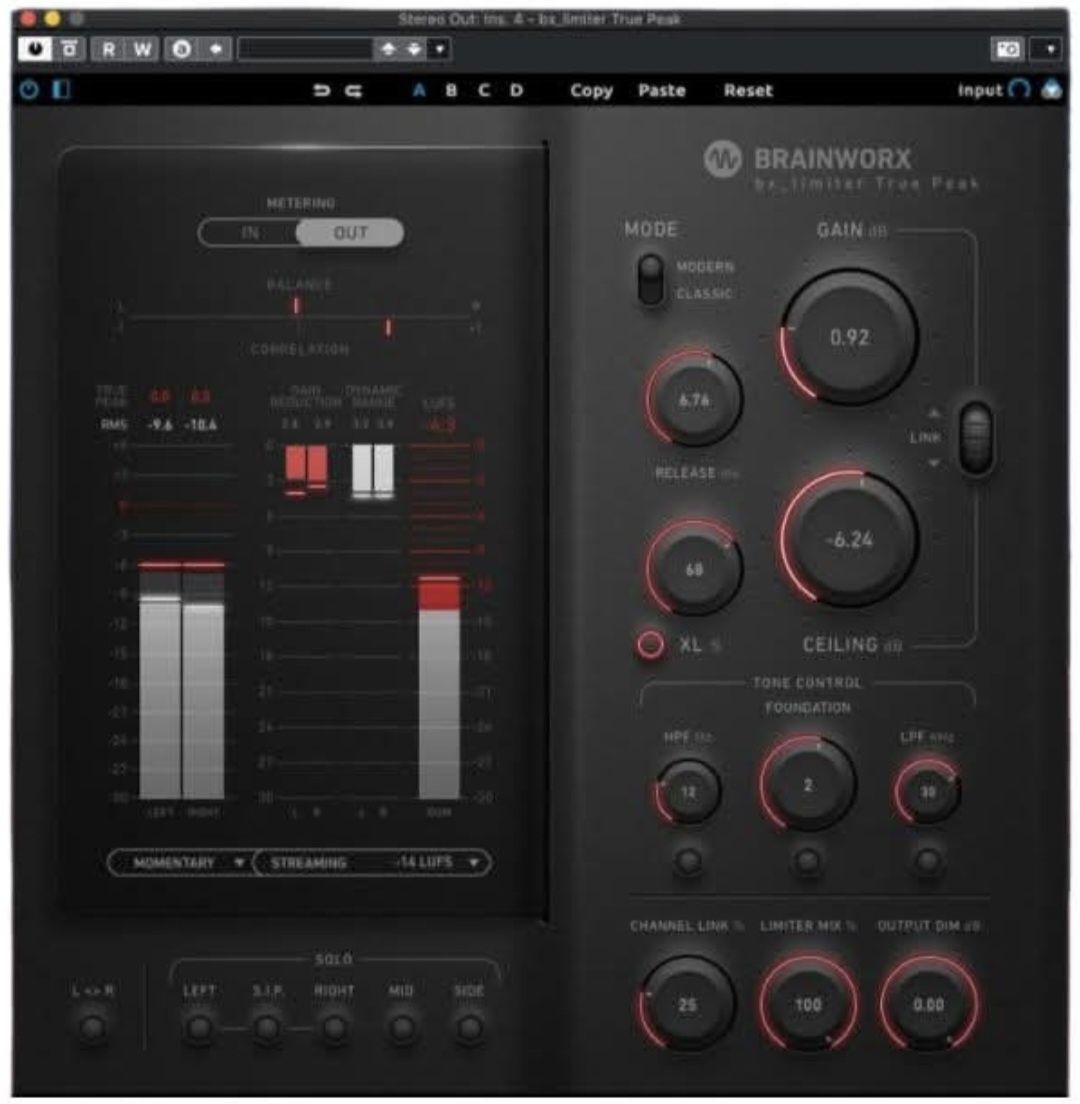 Plugin VST Mix mastering Plugin Alliance Bx Limiter True Peak