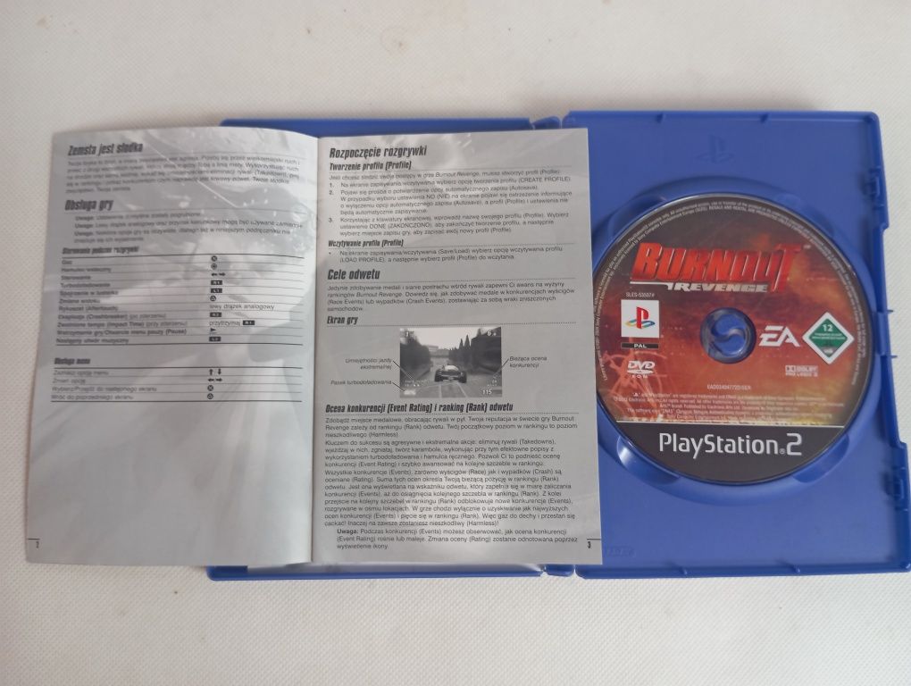 Gry PS2 GTA Vice City Stories,Burnout Revenge,Battlefield 2, Tekken 4