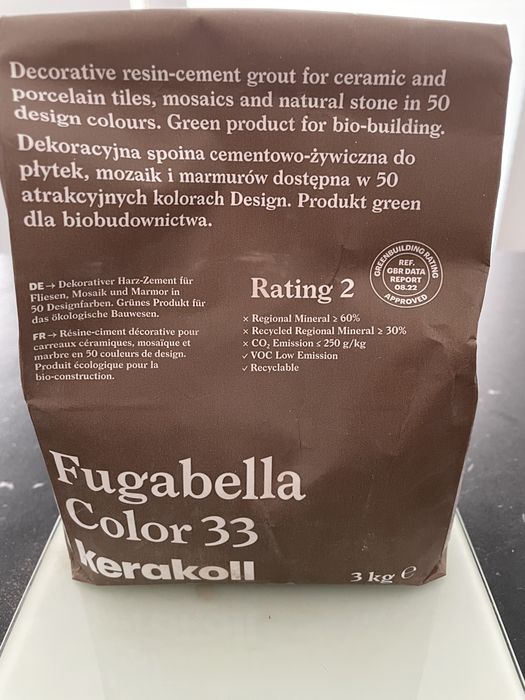 Fuga Fugabella Color 33 Kerakoll brązowa