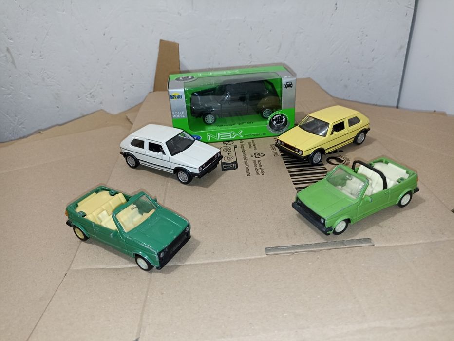 Piec modeli VW Golf  I i II