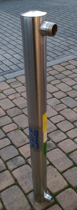 Rura nierdzewna fi70 87cm, 2x 1", bumper odbojnik barierka wymiennik
