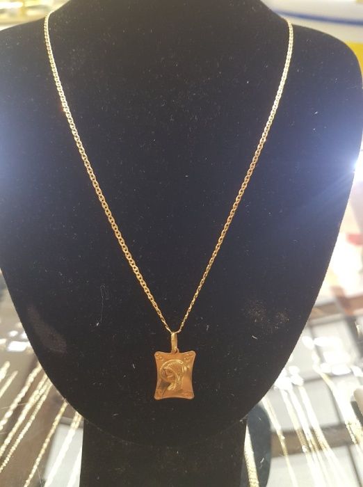 Łańcuszek Gucci + zawieszka Matka Boska, 45cm, , Super cena !!!