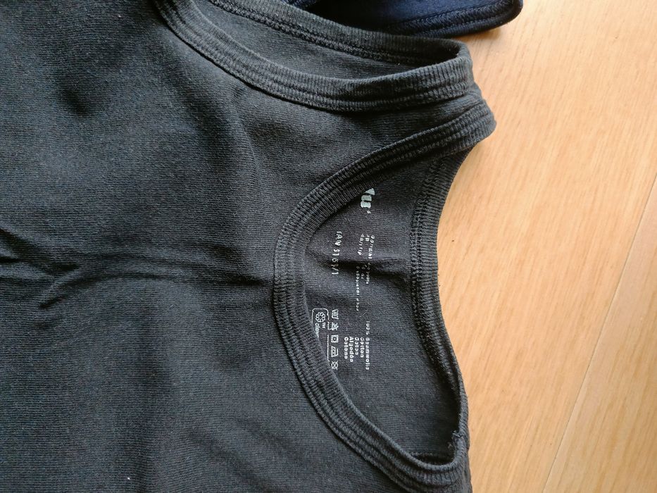 Zestaw 2 podkoszulek dla chłopca rozmiar 116 granatowa szara