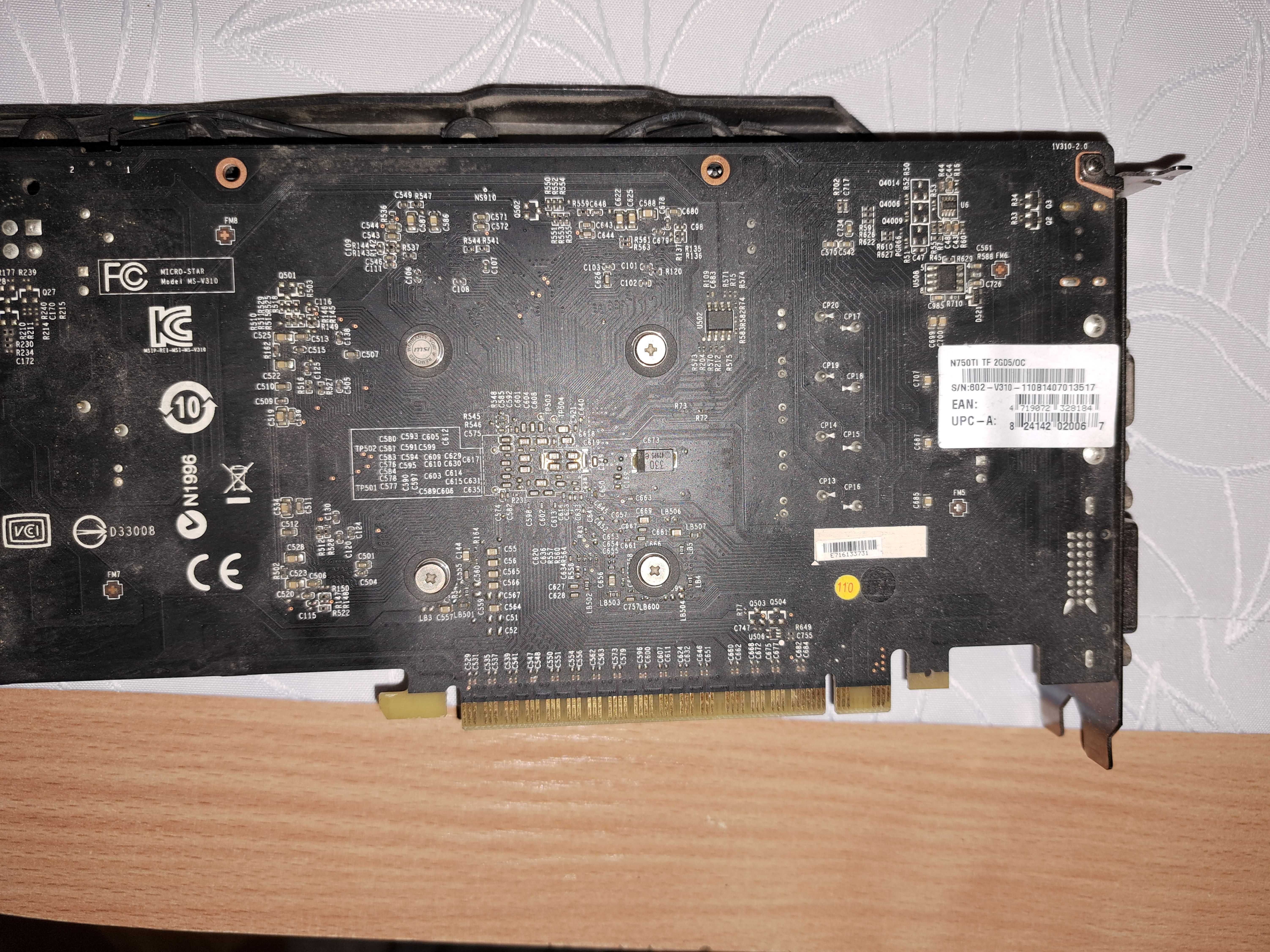MSI TWIN FROZR Gaming Geforce GTX 750Ti