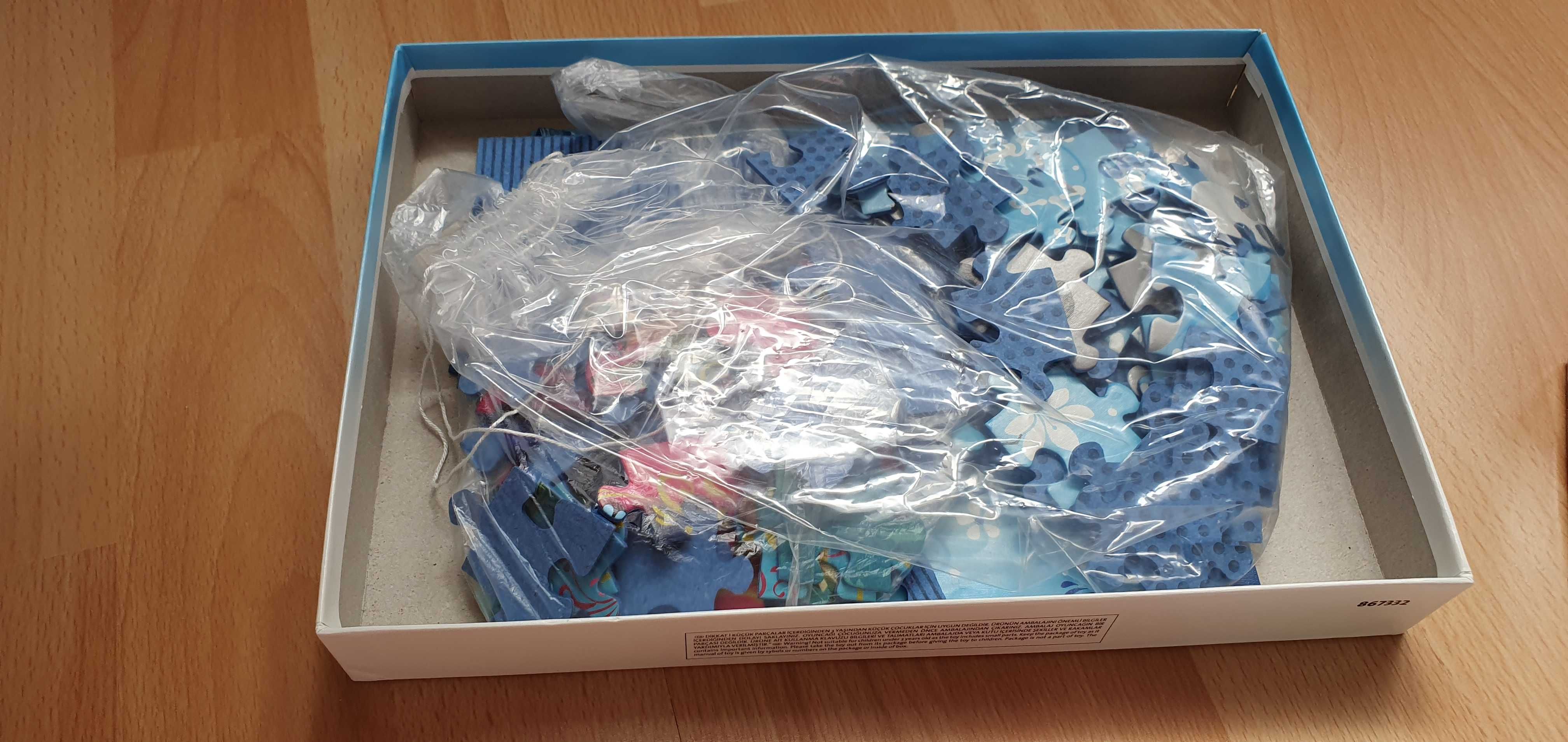 Zestaw trzech pudełek puzzli Frozen, Kraina Lodu