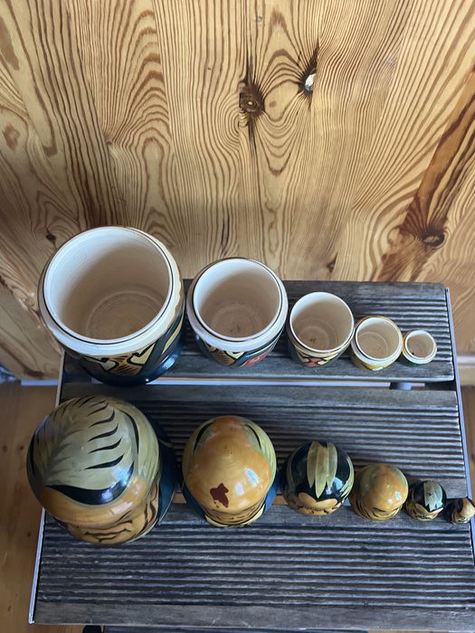 Sprzedam rzadkie 6szt matrioszki z przywódcami ZSRR/Rosji lata 80 te.