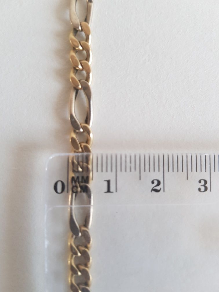 Bransoleta złota złoto łańcuszek łańcuch figaro 585 8,13g