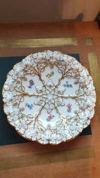 Miśnia Meissen patera talerz natyk kolekcjonerski porcelana