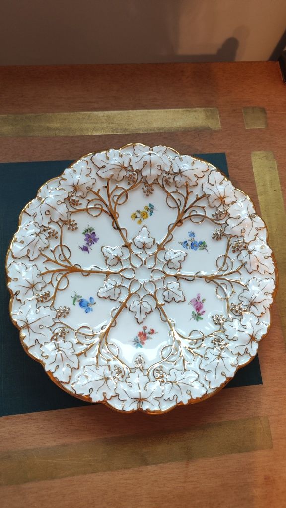 Miśnia Meissen patera talerz antyk kolekcjonerski porcelana