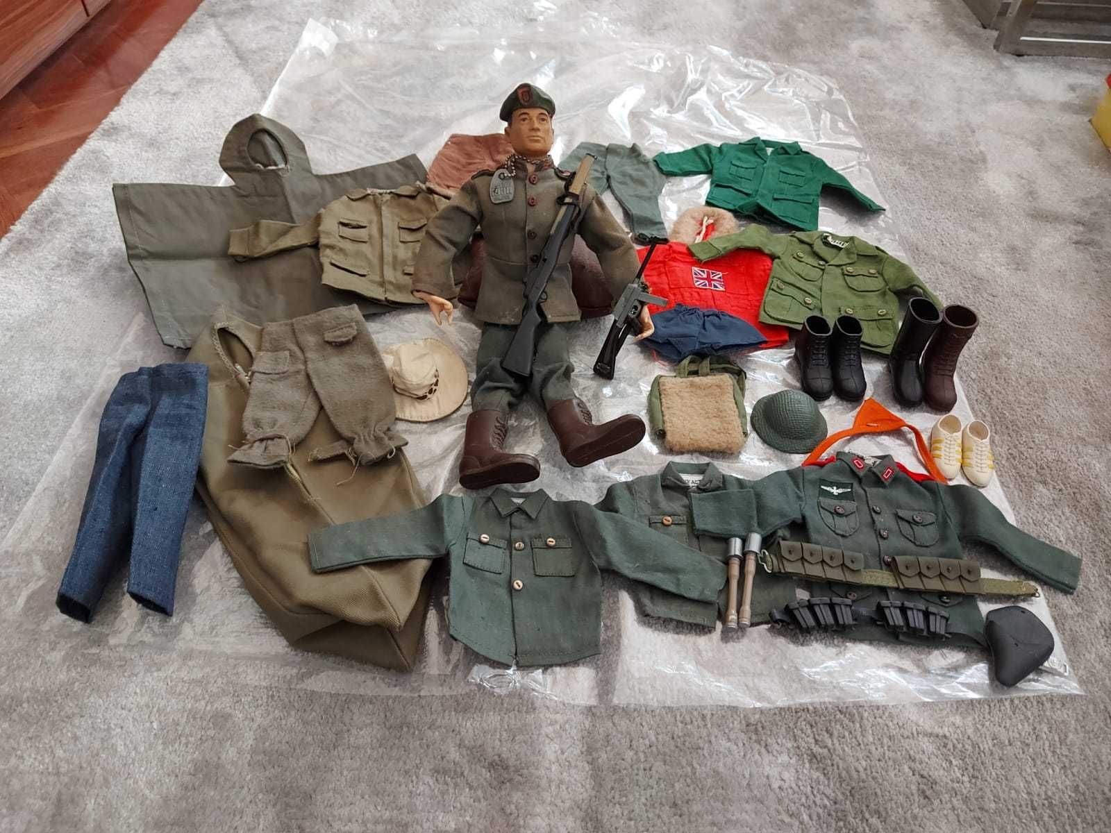 Action Man Palitoy dos anos 50 e conjunto de roupas