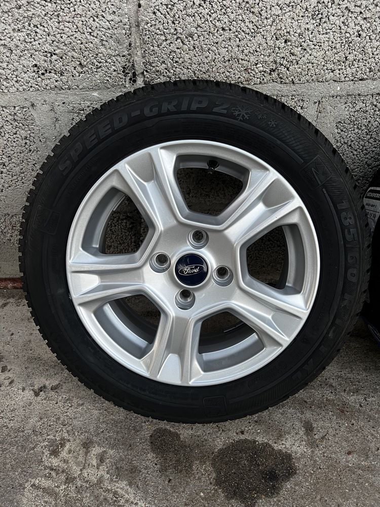 Nowe Oryginalne Alufelgi R15 4x108 Ford Fiesta Opony Zimowe 185/60/15