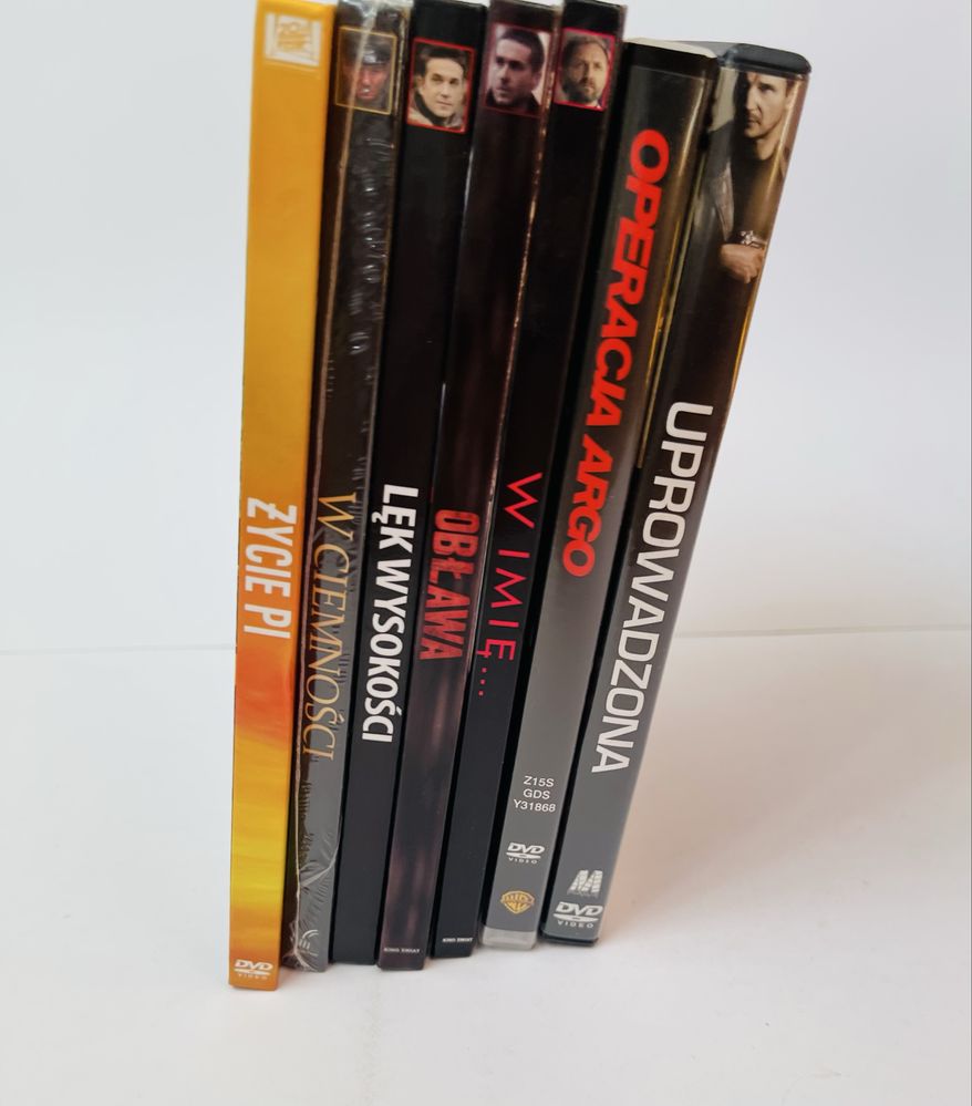 7x dvd Uprowadzona Życie Pi Obława Lęk wysokości W ciemności W imię Op